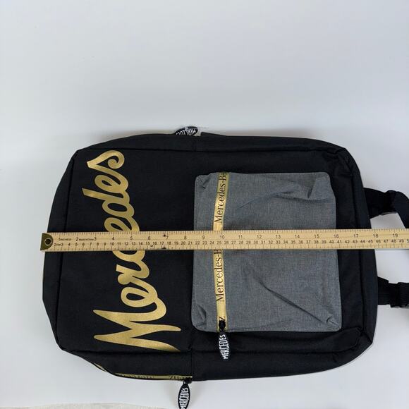 Mercedes-Benz Backpack with Laptop Sleeve Black and Gold School / Work - Picture 5 of 6